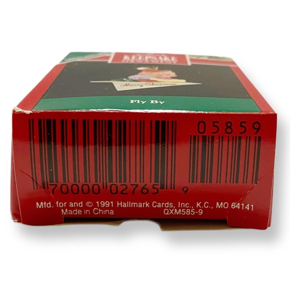 Hallmark Keepsake Miniature, 1991 Fly By, Elf Paper Airplane Christmas Ornament - Picture 7 of 7